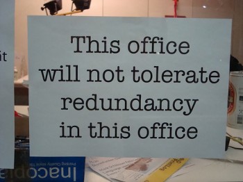Redundant Redundancy