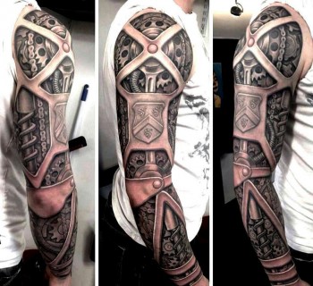 Mechanical Arm Tattoo