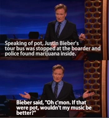 Conan on Bieber