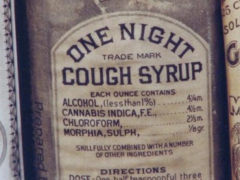 One Night Cough Syrup - Circa 1888
