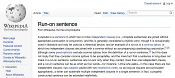 Run-on Sentence