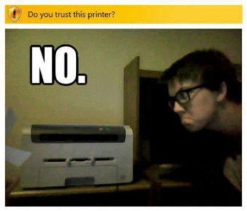 Do you trust this printer?