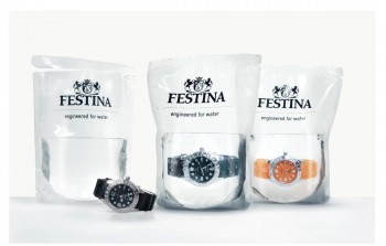 Waterproof Watches Sold in Bags of Water