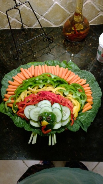 Vegetable Turkey Platter