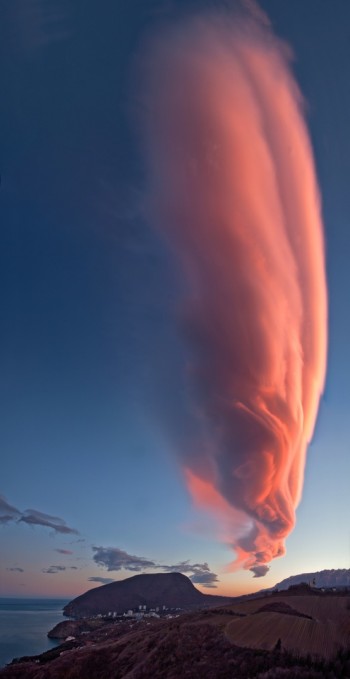 Purple FLume Over Ukraine