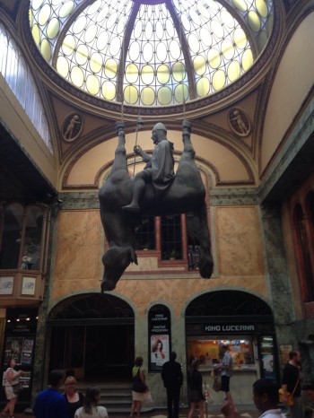 Sculpture In The Mall of Prague