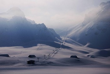 Serene Ski Slope