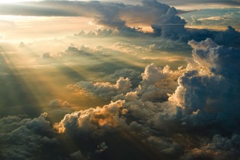 Sunset From Above The Clouds
