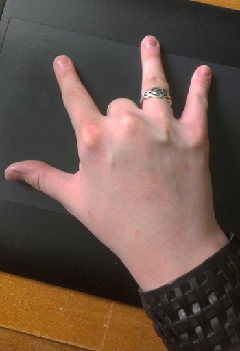Put your hand exactly like this