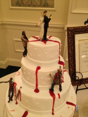 Zombie Apocalypse Wedding Cake