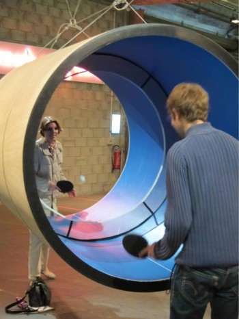 Cylindrical Ping Pong Table
