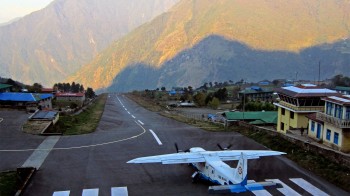 The Tenzing-Hillary Airport in Lukla, Nepal