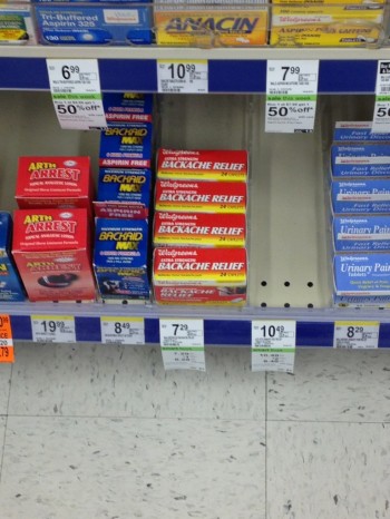 Where Should I Put The Back Relief Pills?