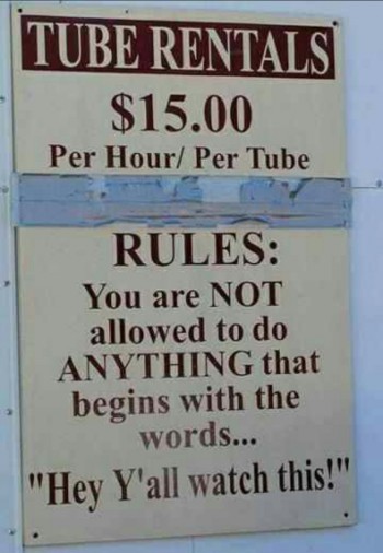 Tube Rentals