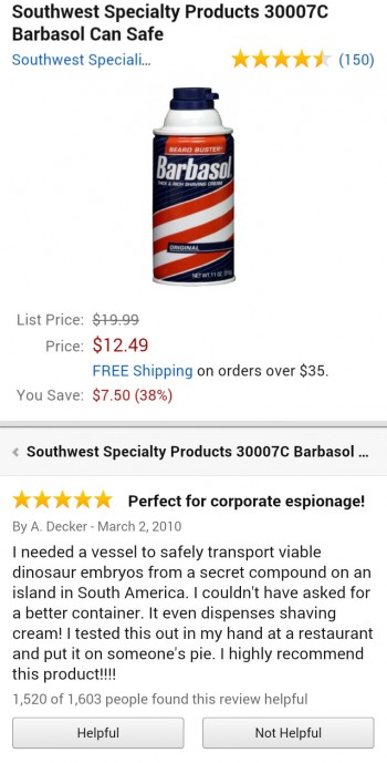 Barbasol Product Reviews