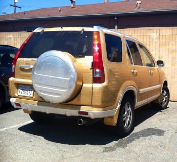 Golden Duct-Tape Paint Job
