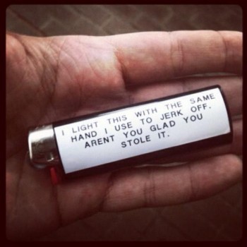 How to deal with lighter theives
