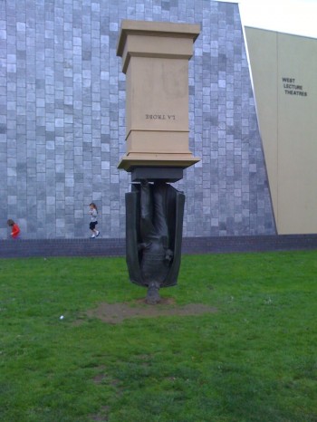 Go home statue