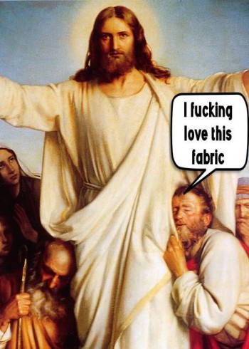 Jesus wears the finest robes