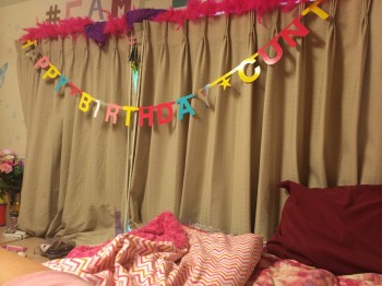 It was a bad idea to put me in charge of the birthday decorations