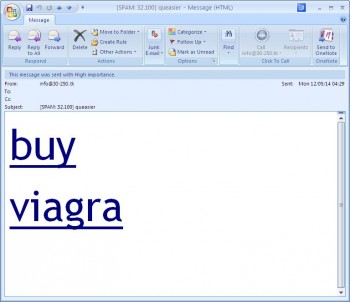 Spammers don't understand subtlety
