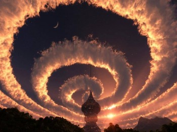 Spiral clouds