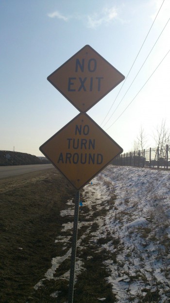 We're stuck here forever it seems
