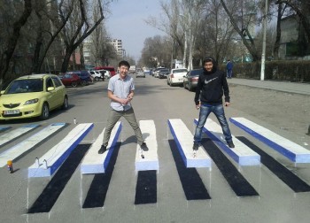 Crosswalk in Kyrgyzstan