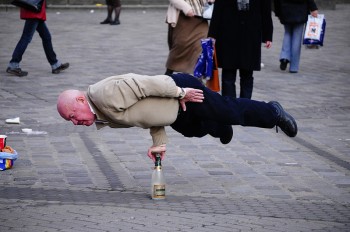 Grandpa's balance trick