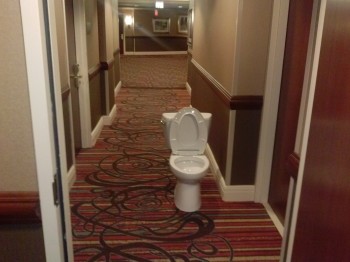 "Stay at the Hilton", they said. "It will be classy", they said.