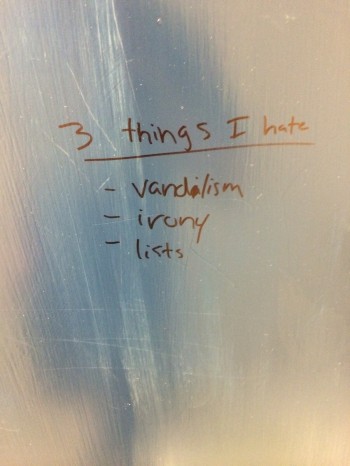 3 things I hate