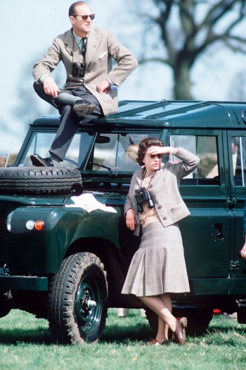 The Queen of England and her husband