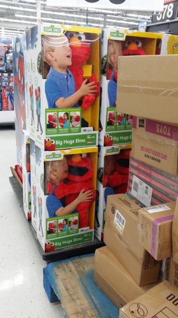 Elmo is up to no good