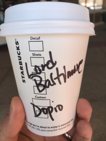 Lord Voldemort Ordered A Coffee