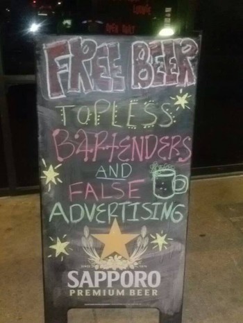 Free beer!