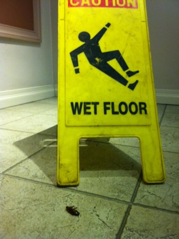 Didn't heed the sign