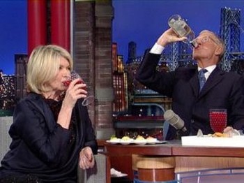David Letterman & Martha Stewart's Deviled Eggs and Vodka