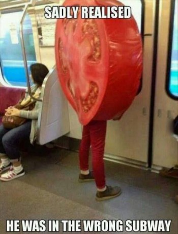 Go home tomato, you're drunk!