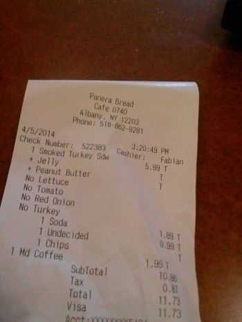 Wait, what's on my sandwich?