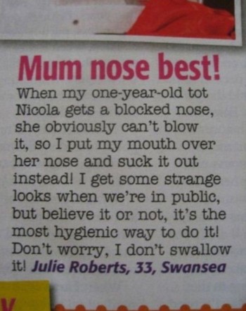 Mum nose best!