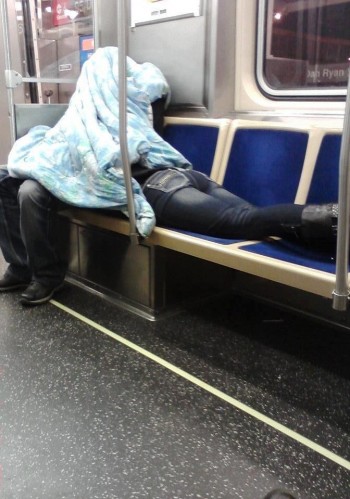 I bet he's reading her a scary story!
