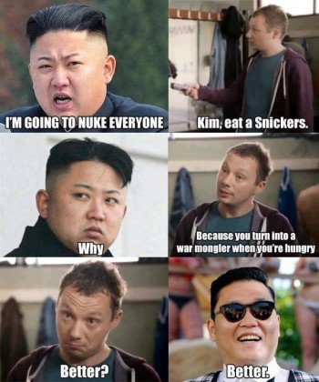 Kim, eat a snickers