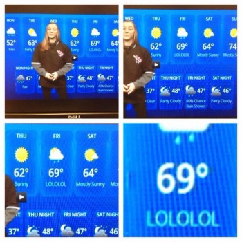 High school's weather broadcast