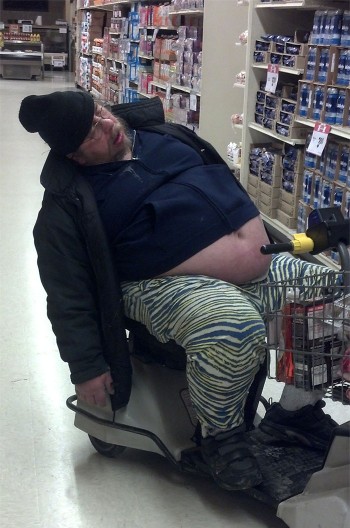 Real freedom: Taking a nap in the store because you want to