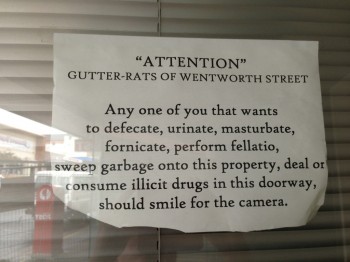 "Attention" gutter-rats