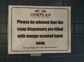 In Canada they apologize for soap