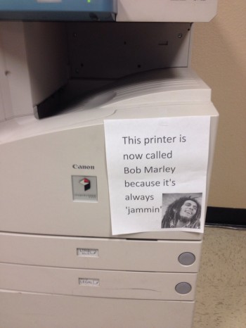 Bob Marley Printer