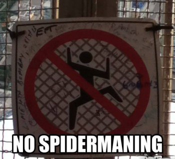 No Spidermaning