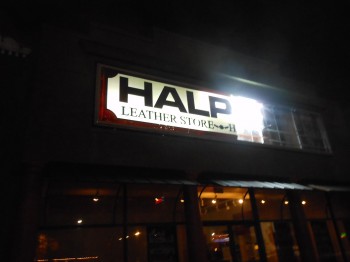 Is the leather store in trouble?