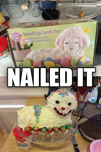 Easter lamb cake